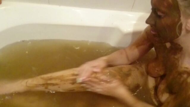 Brown Wife - Bathing in Shit Water. Part 2 scat porn